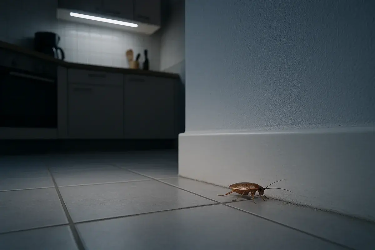 Un seul cafard dans la cuisine : combien y en a-t-il derrière ?